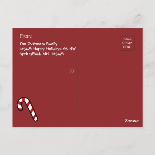 Fotofeestdag voor huisdieren briefkaart (Achterkant)