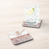 Fotofeestdag voor Merry and Bright Leopard Bier Onderzetter (Rechterzijde)