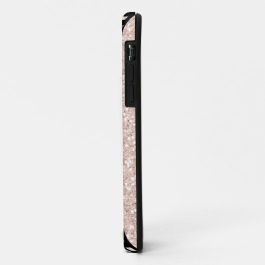 Fotofilm Strip Faux Roze Glitter Persoonlijk Case-Mate iPhone Case (Achterkant/links)