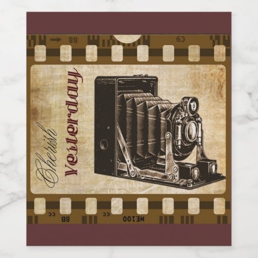 fotofilm wijn etiket (Enkel label)