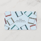 Fotofilmpatroon kleurige afdekking visitekaartje (Voorkant)