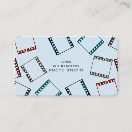 Fotofilmpatroon kleurige afdekking visitekaartje (Voorkant)