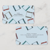 Fotofilmpatroon kleurige afdekking visitekaartje (Voorkant / Achterkant)