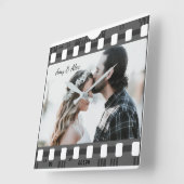 Fotofilmstrip aangepast fotosjabloon vierkante klok (Hoek)