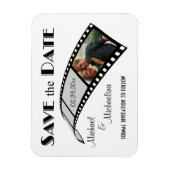 Fotofilmstrip Bewaar de datum Party Favor Magnet Magneet (Verticaal)