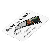 Fotofilmstrip Bewaar de datum Party Favor Magnet Magneet (Linkerzijde)