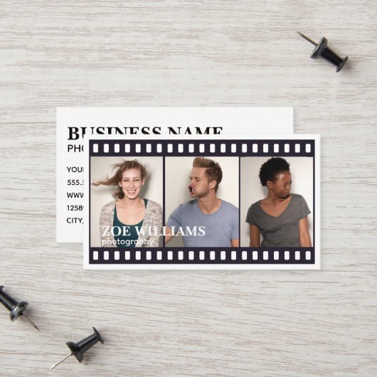 Fotofilmstrips Fotofotografie Contactkaartje (Voorkant / Achterkant in situ)