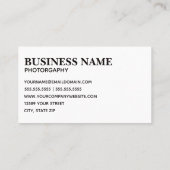 Fotofilmstrips Fotofotografie Contactkaartje (Achterkant)