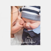 Fotoflenzen met unieke cadeaus voor mam fleece deken (Voorkant)