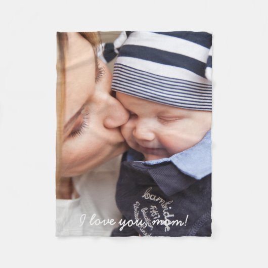 Fotoflenzen met unieke cadeaus voor mam fleece deken (Voorkant)