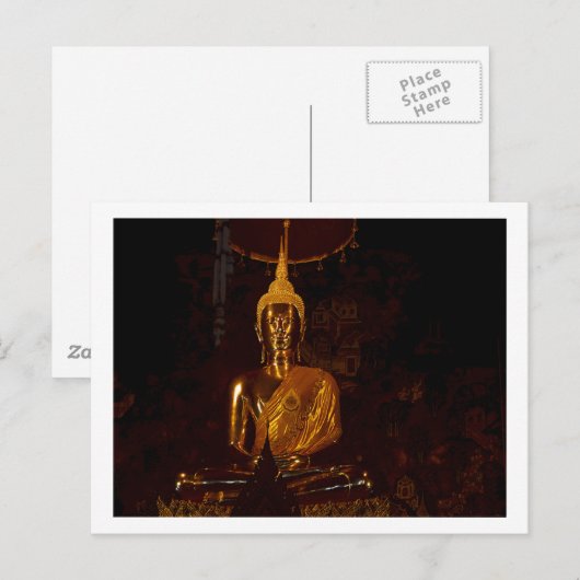 Fotofoto Boeddha Briefkaart (Voorkant / Achterkant)