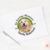 Fotofoto-memoreren toevoegen ronde sticker (Envelop)