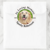 Fotofoto-memoreren toevoegen ronde sticker (Tas)