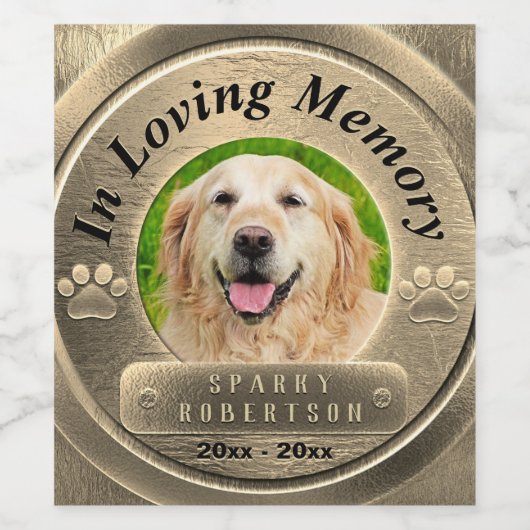 Fotofoto-memoreren toevoegen wijn etiket (Enkel label)