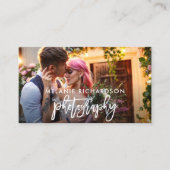 Fotofoto Moderne penseelscript Visitekaartje (Voorkant)