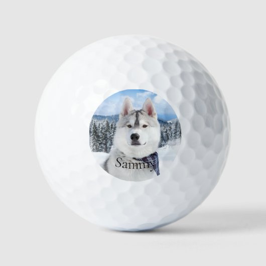 Fotofoto Pet Name Golf Balls Golfballen (Voorkant)