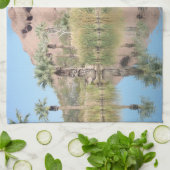 Fotofoto van Arizona Mountain Water Theedoek (Gevouwen)