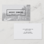 Fotofoto van Creative Photographer Blurred Foto Visitekaartje (Voorkant / Achterkant)