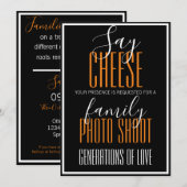 Fotofoto van de familie "Zeg Cheese" Kaart (Voorkant / Achterkant)