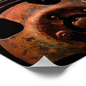 Fotofoto van de roestband met draaias poster (Hoek)