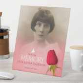 Fotofoto van Funeral red rose Reclamebord Met Voetstuk (Insitu)