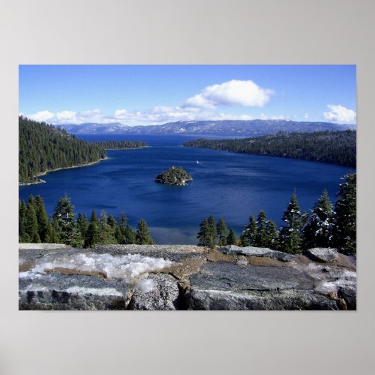 Fotofoto van Lake Tahoe Emerald Bay Poster (Voorkant)