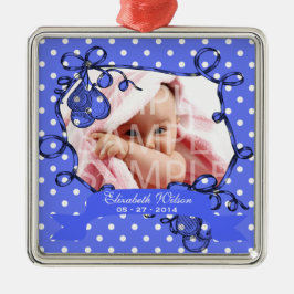 Fotofoto van pasgeboren baby's ornament