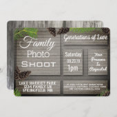 Fotofoto van Rustic Family Kaart (Voorkant / Achterkant)