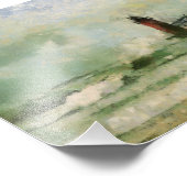 Fotofoto van Stormy Lighthouse Foto Afdruk (Hoek)