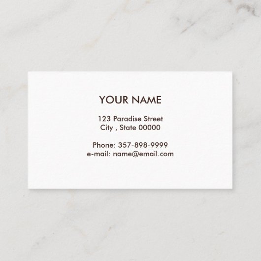 Fotofotocamera Rooster Cute Modern Visitekaartje (Achterkant)