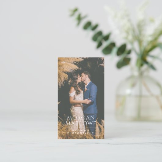Fotofotograaf Modern Weddenschap Visitekaartje (Staand voorkant)