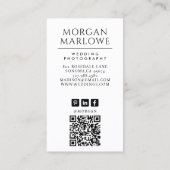 Fotofotograaf Modern Weddenschap Visitekaartje (Achterkant)