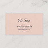 Fotofotograaf voor collage en kalligrafie visitekaartje (Achterkant)