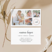 Fotofotograaf voor collage en kalligrafie visitekaartje