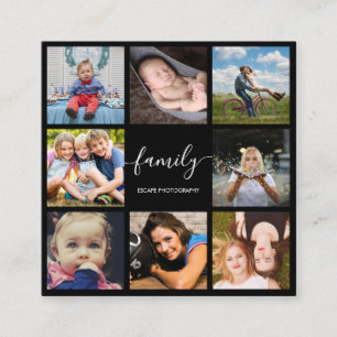 Fotofotograaf voor het script voor fotocollage Pro Vierkante Visitekaartje