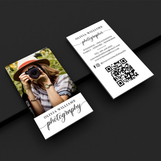 Fotofotografie QR-code Visitekaartje
