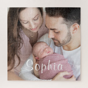 Fotofotografie van de familie Foto van Newborn Bab Legpuzzel