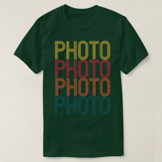 Fotofotografisch ontwerp Retro voor fotograaf VI T-shirt (Design voorkant)