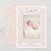 Fotofoto's baby geboorte aankondiging (Voorkant / Achterkant)