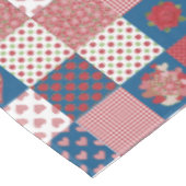 Fotofoto's en Rozen Faux Patchwork Tablecloth Tafelkleed (Gekanteld)