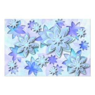 Fotofoto's mandala abstracte lotusbloemen foto afdruk