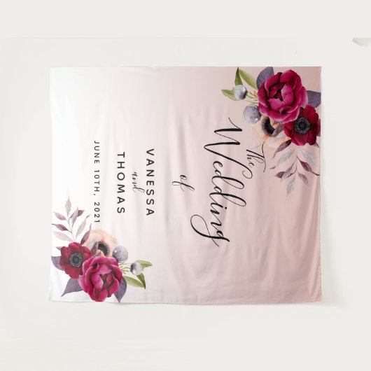 Fotofoto's met foto's van roos-gouden bruiningen wandkleed (Voorkant (horizontaal))