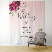 Fotofoto's met foto's van roos-gouden bruiningen wandkleed (In situ)