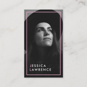 Fotofoto's model moderne fotografie visitekaartje