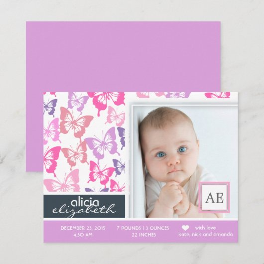 Fotofoto's van Butterflies Aankondiging (Voorkant / Achterkant)