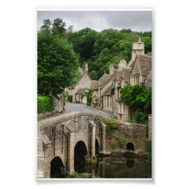 Fotofoto's van Castle Combe in Costwolds Foto Afdruk