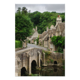 Fotofoto's van Castle Combe in Costwolds Foto Afdruk