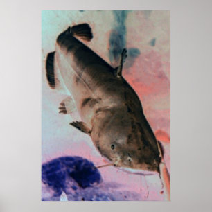 Fotofoto's van de vangst, poster afdrukken