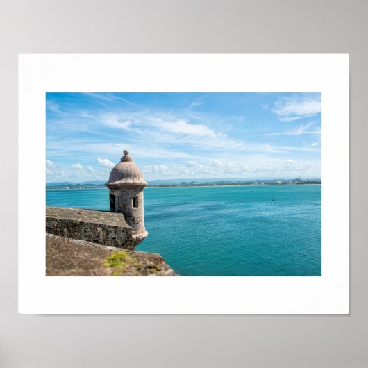 Fotofoto's van El Morro Old San Juan Bay / Poster (Voorkant)