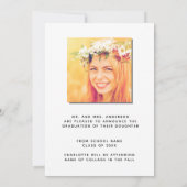 Fotofoto's van Pampas's blauw afstuderen aankondig Aankondiging (Achterkant)